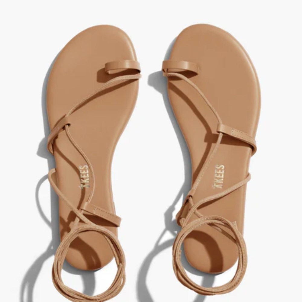 TKEES Tan Minimalist Sandals